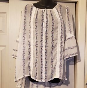 Lauren Conrad sheer blouse